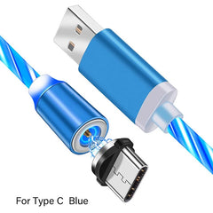 LED Glow Flowing Magnetic Charger Cable