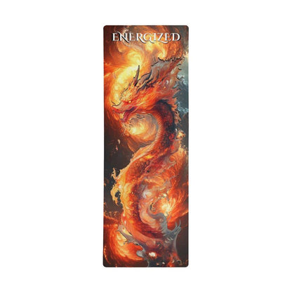 Elemental Dragon 🐲 Yoga Mat - Introducing Volkrath, Dragon of Fire.