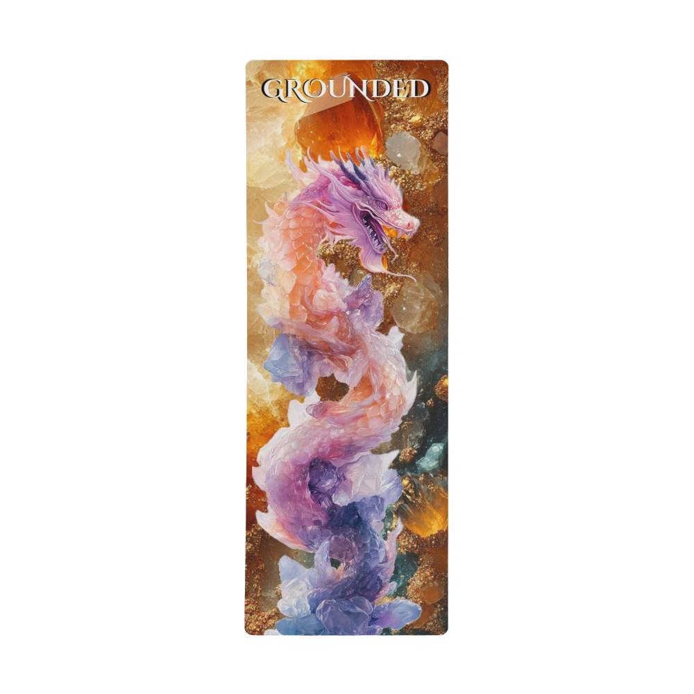 Elemental Dragon 🐲 Yoga Mat - Introducing Grahvexyss, Dragon of Earth.