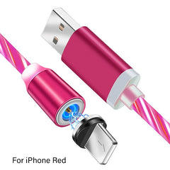 LED Glow Flowing Magnetic Charger Cable