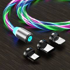 LED Glow Flowing Magnetic Charger Cable